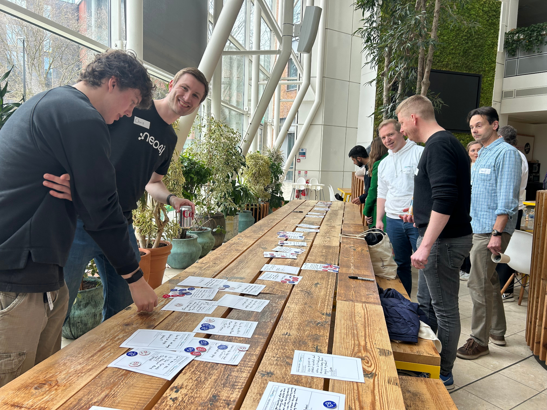 Dot voting at ProductCamp South West 2025 - where I was co-organiser/host